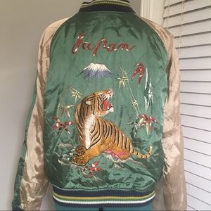 Japan souvenir jacket- reversible